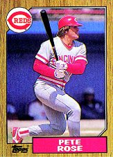 1987 Topps Baseball Cards      200     Pete Rose